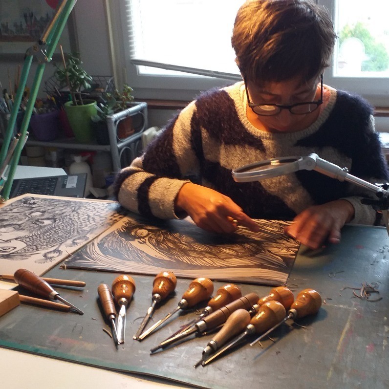 Florencia Escalante - 艺术家在工作