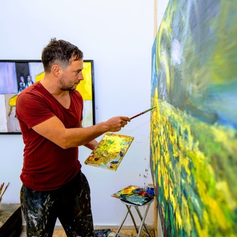 Florin Coman - The artist at work