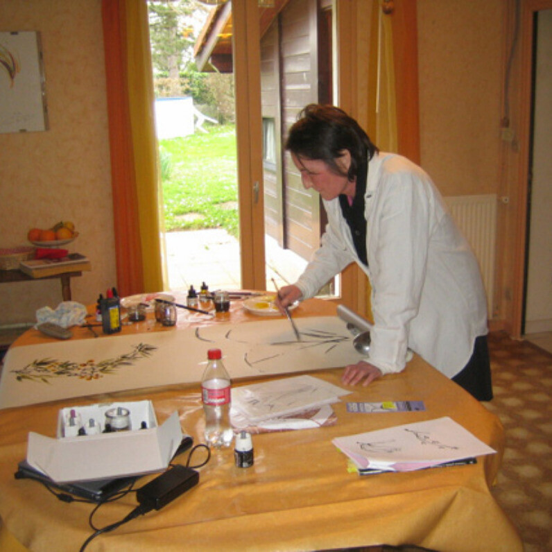 Françoise Martin - Blondet - O artista no trabalho