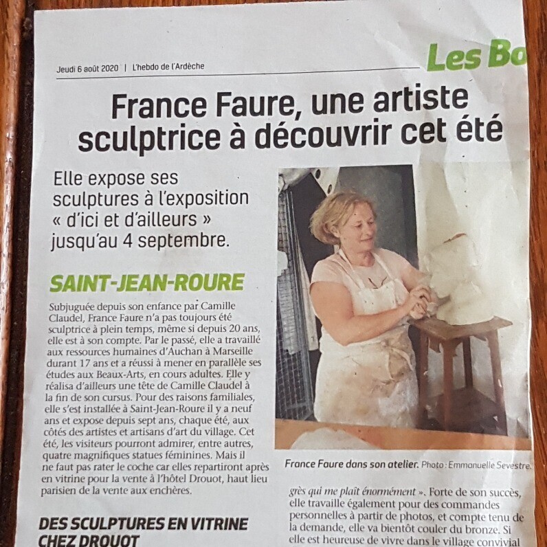 France Faure/Wisman - L'artiste au travail