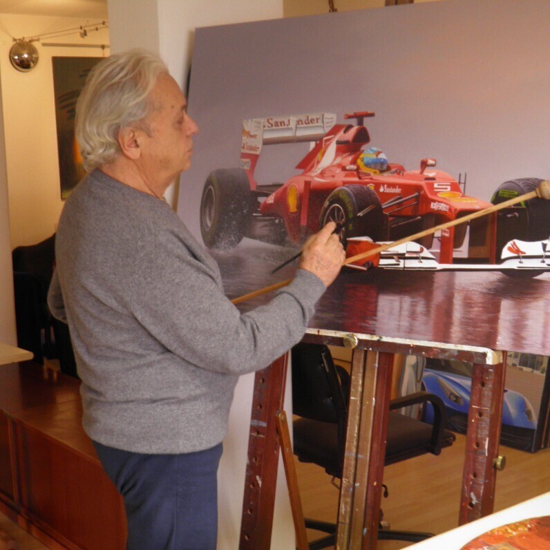 Francesco Capello - L'artista al lavoro