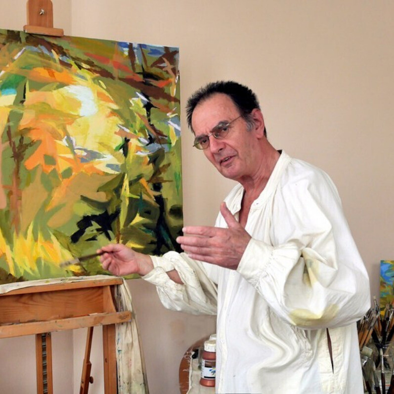 Francis Gengoux - Ο καλλιτέχνης στην εργασία