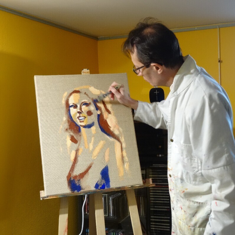 Francois Xavier Vaudeleau - L'artiste au travail