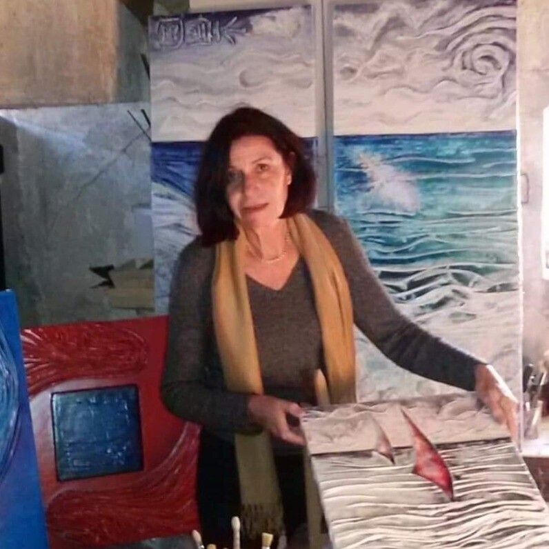 Françoise Gosset - L'artiste au travail