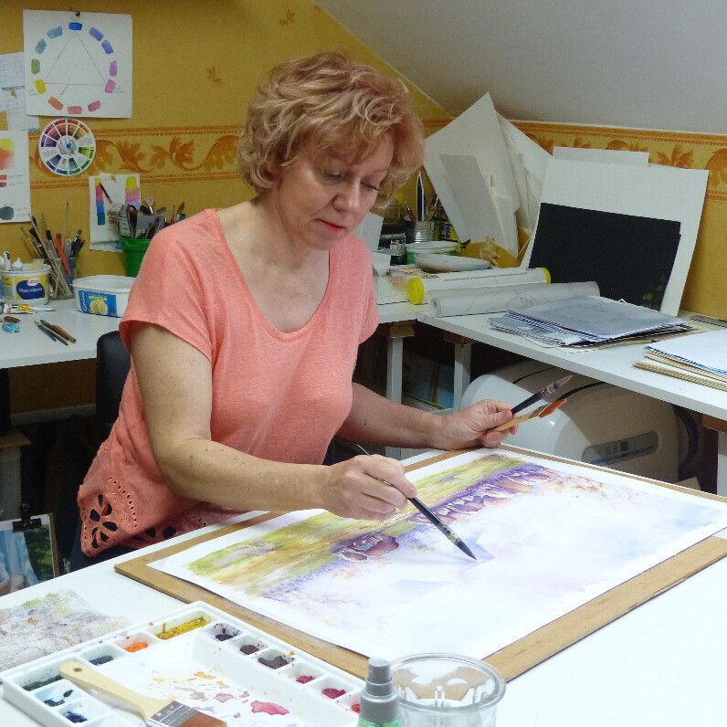 Françoise Tolbiac - L'artiste au travail