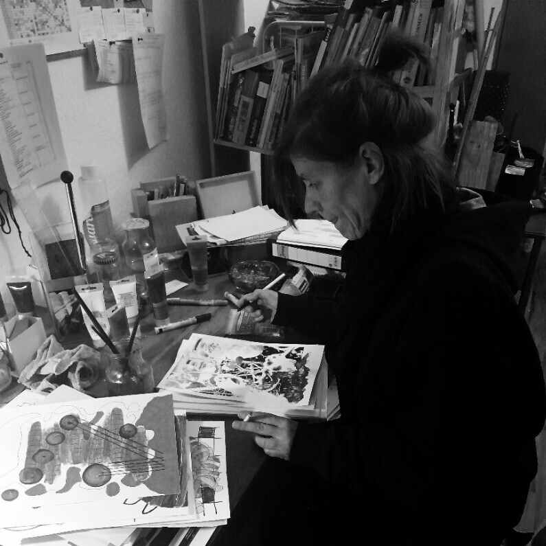 Franziska Kolbe - The artist at work