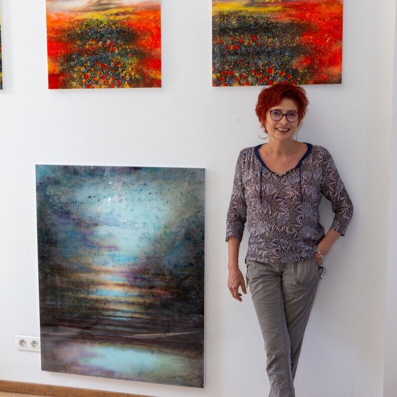 Helene Fuhs - The artist at work
