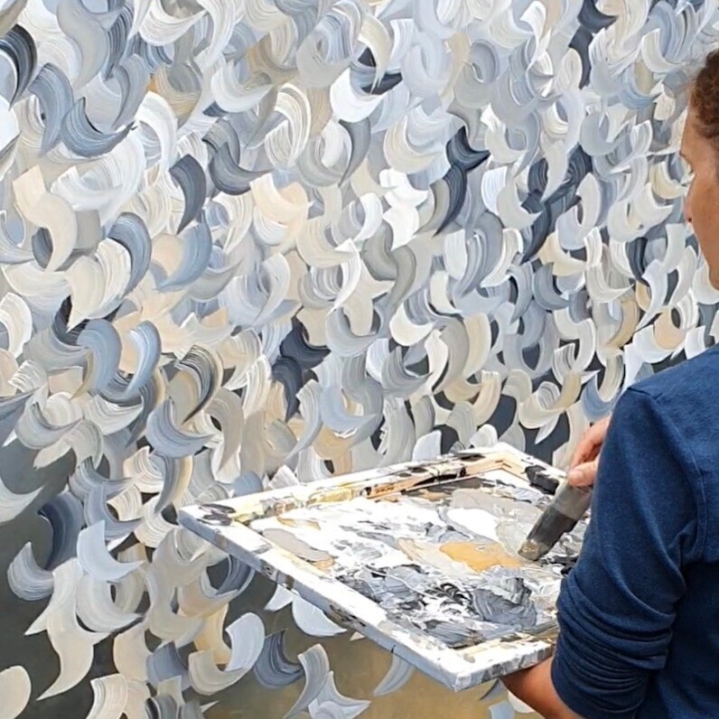 Gabriela Azar Schreiner - The artist at work