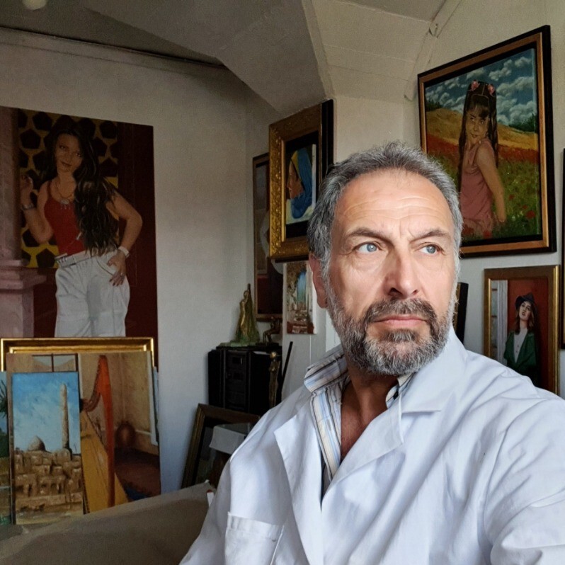 Garcia Nasih - Der Künstler bei der Arbeit