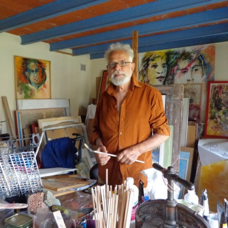 Georges Kulik - The artist at work