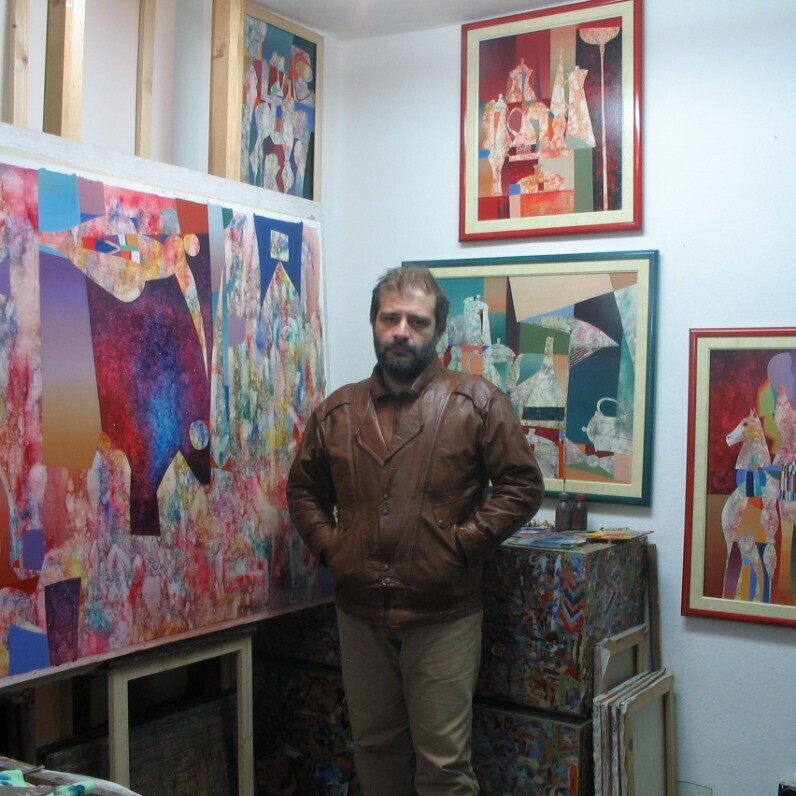 Georgi Demirev - The artist at work