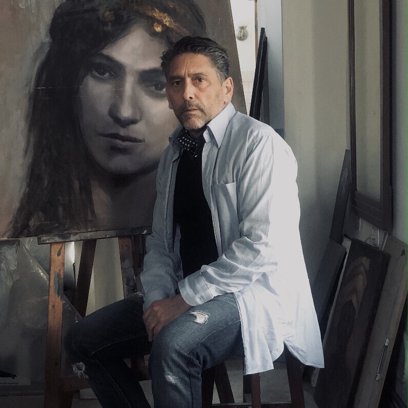 Gérald Di Giovanni - O artista no trabalho