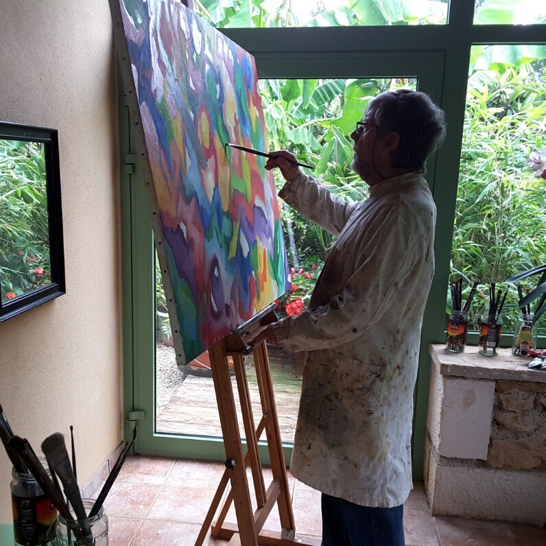 Gérard Favory - L'artiste au travail