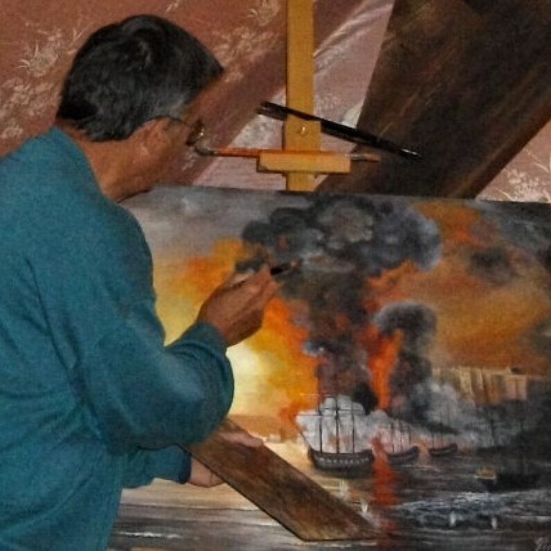 Gérard Pinel - The artist at work