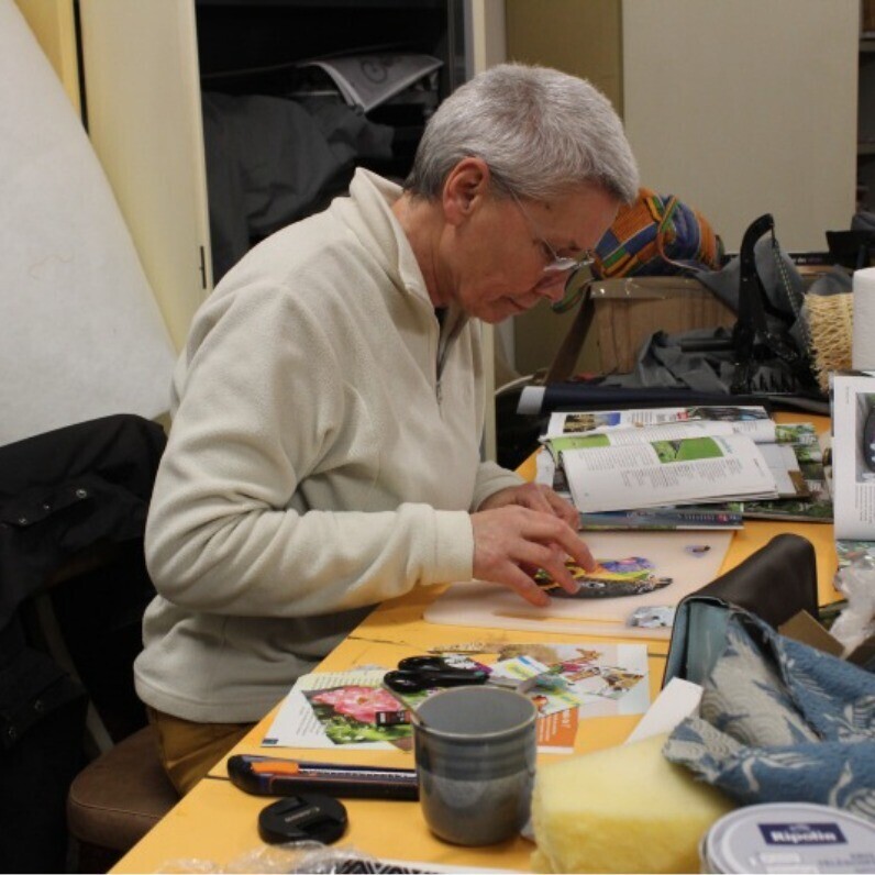 Ghislaine Gabet - L'artiste au travail