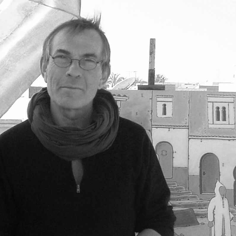 Gilles Mével - De kunstenaar aan het werk