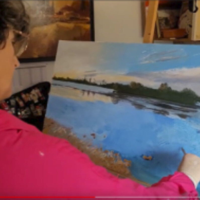 Gisèle Eisenmann Montagné - L'artiste au travail