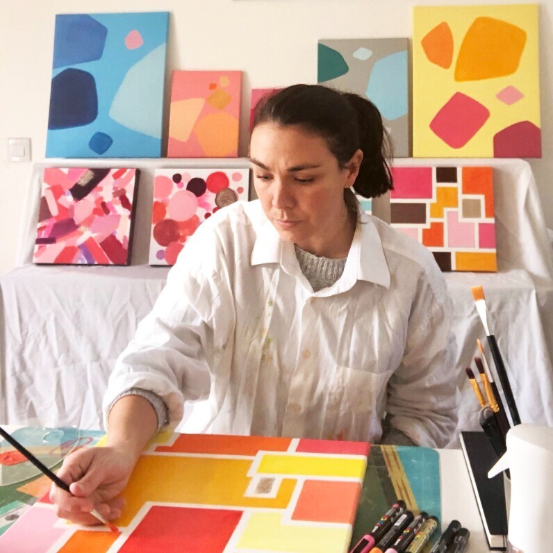 Giulia Simeone - L'artiste au travail