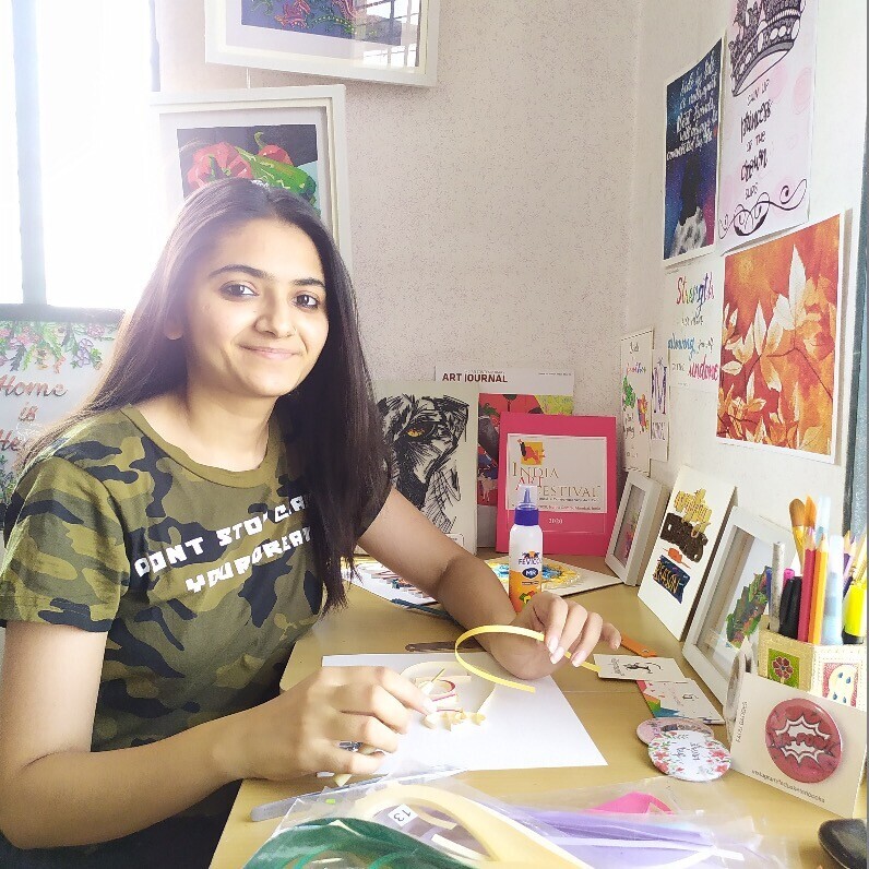 Glimpsecraft Priyanka - The artist at work