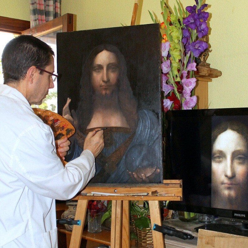 Manuel Granai - Sanatçı iş başında