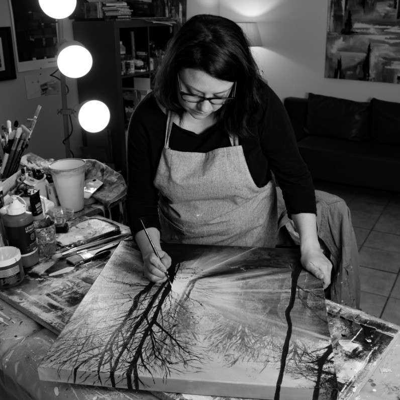 Helena Monniello - L'artiste au travail