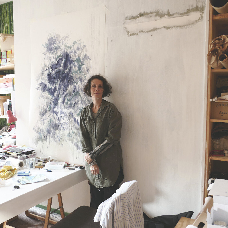 Hélène Mongin - L'artiste au travail