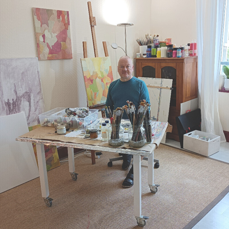 Helge Hensel - The artist at work