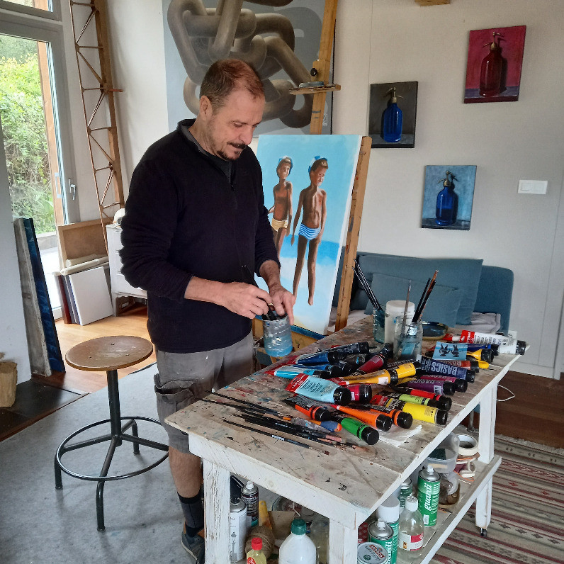 Herve Fleury (RV) - The artist at work