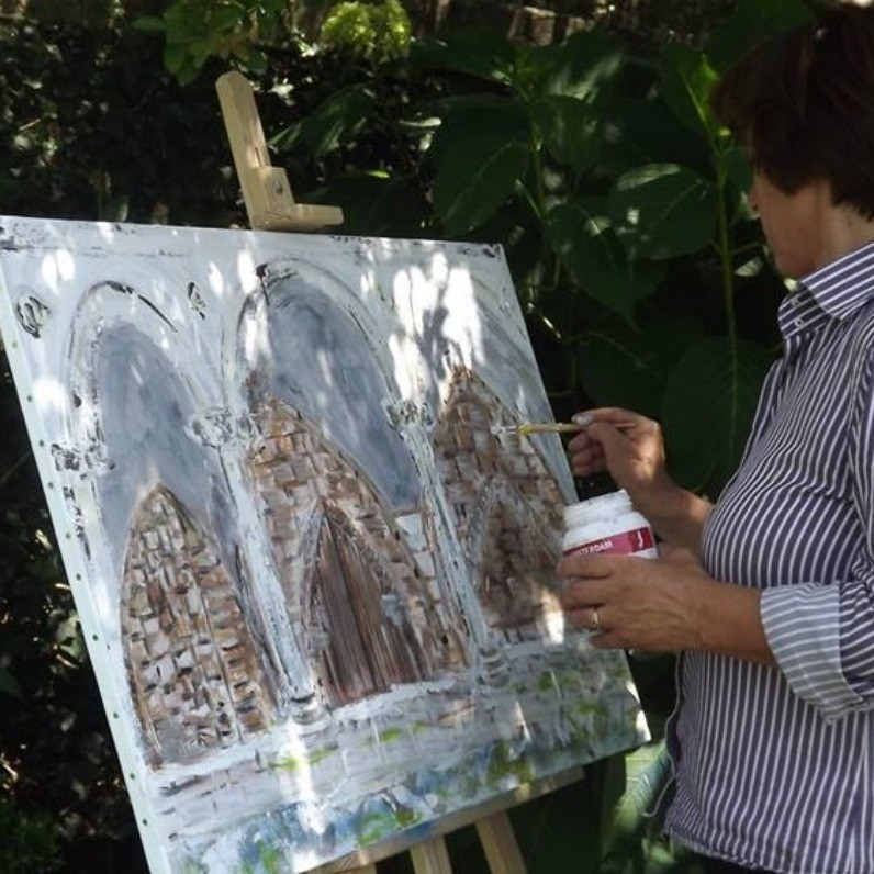 Ilda Monteiro - The artist at work