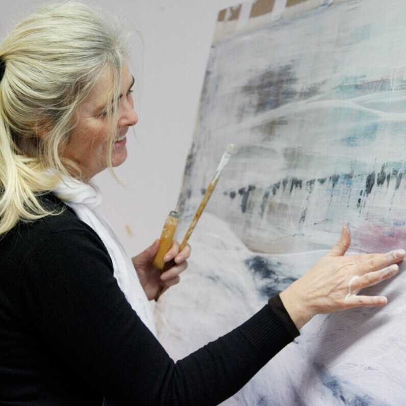 Ines Baumgart - Der Künstler bei der Arbeit