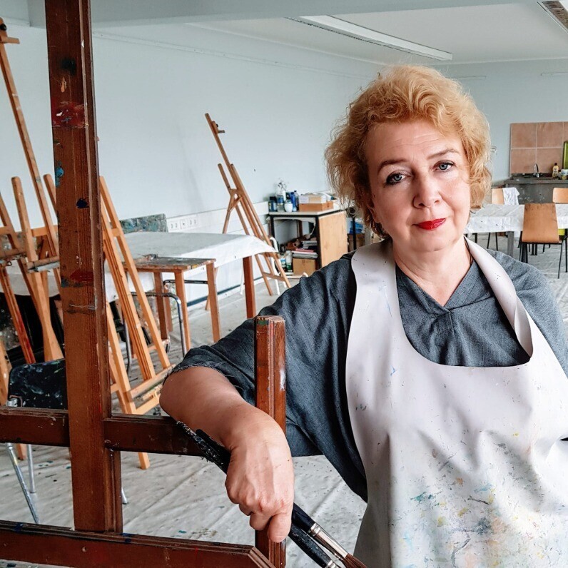 Irene Gravender - Der Künstler bei der Arbeit