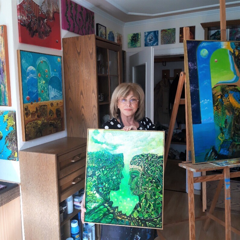 Irene Mitawski - Der Künstler bei der Arbeit
