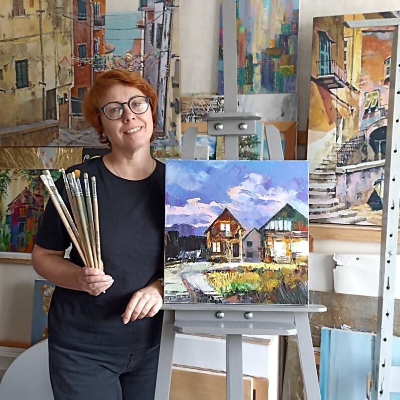 Irina Gints - The artist at work