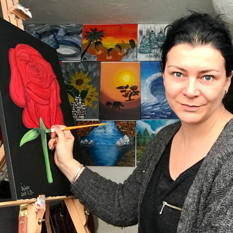 Irina Bbota - The artist at work