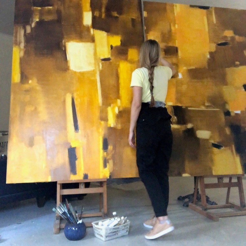 Kitaieva Iryna - El artista trabajando