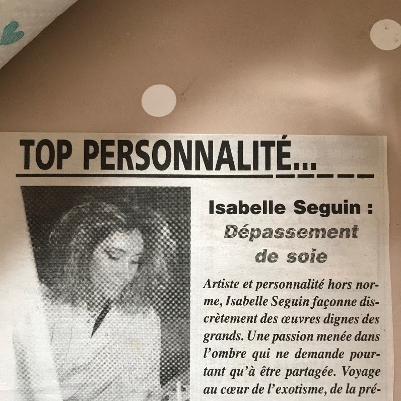 Isabelle Seguin - The artist at work