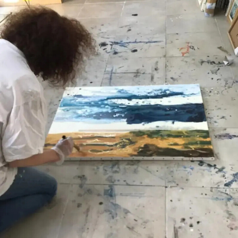 Isabelle Langlois - The artist at work
