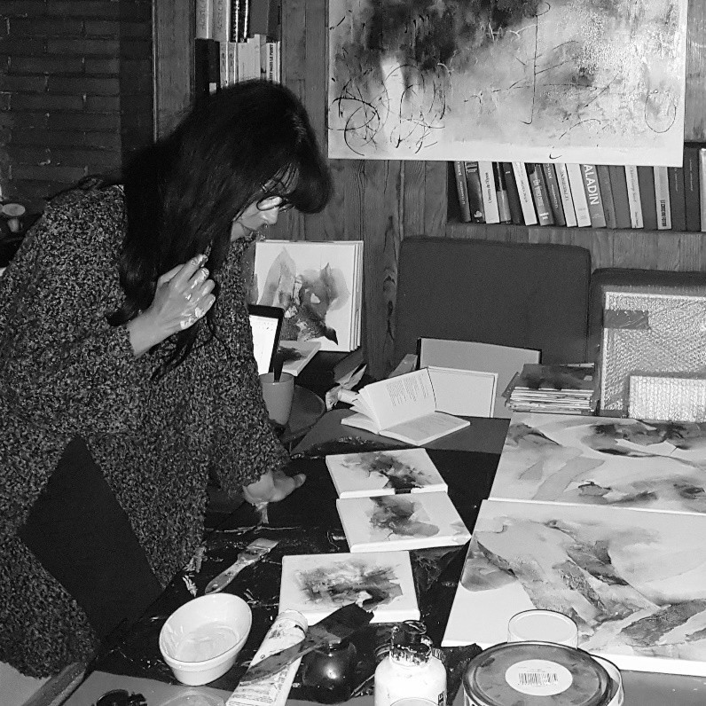 Isabelle Mignot - El artista trabajando