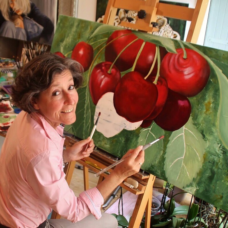 Lorraine Lebrun - L'artiste au travail