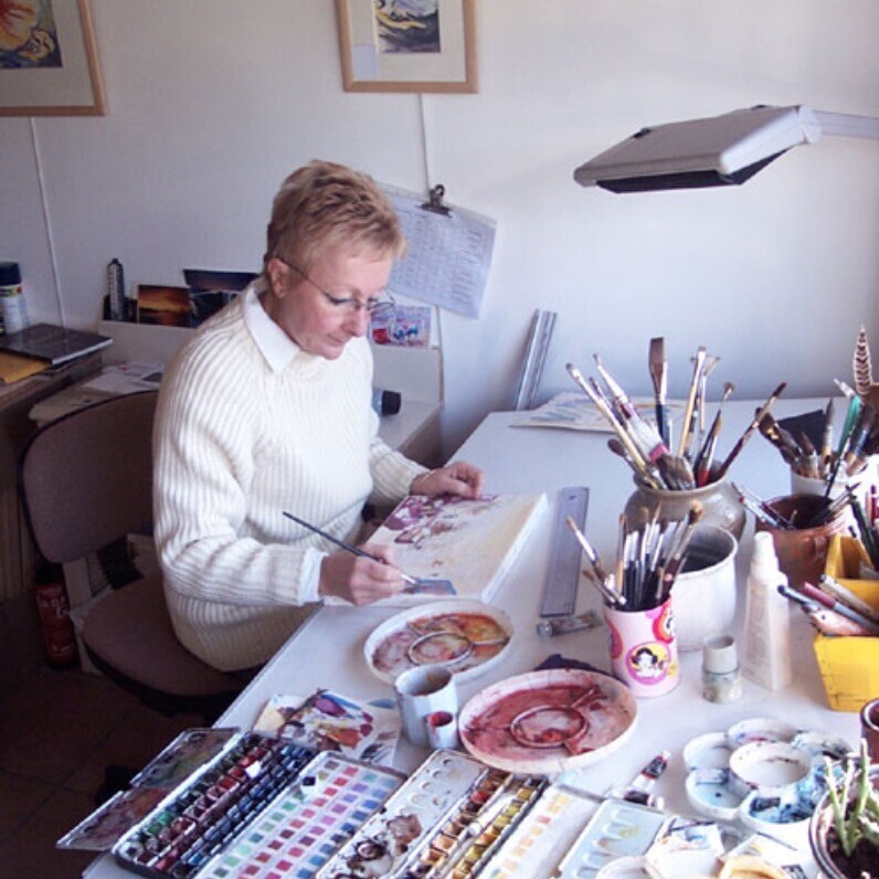Jacqueline Baby - The artist at work