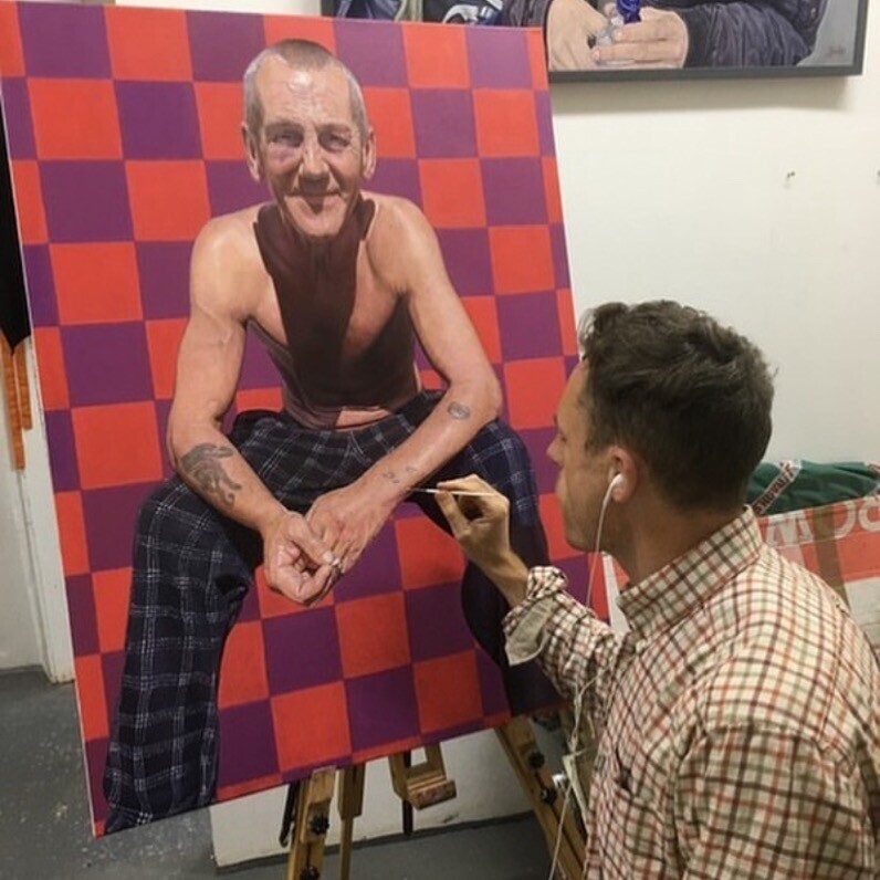 James Earley - The artist at work