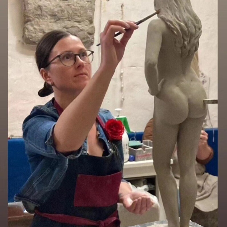 Jana Urešová - The artist at work