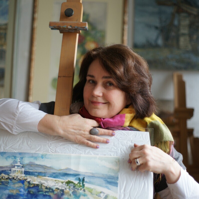 Jane Chepell - The artist at work