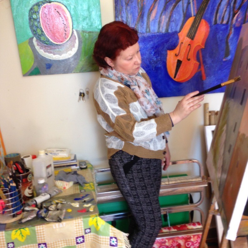 Janna Shulrufer - The artist at work