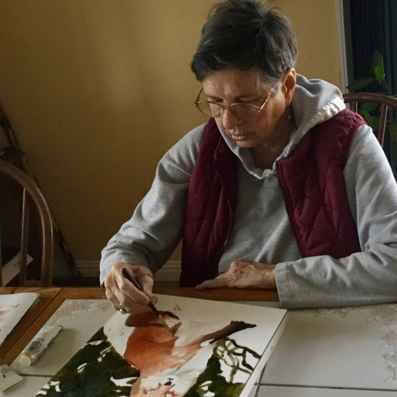 Jan Wall - The artist at work