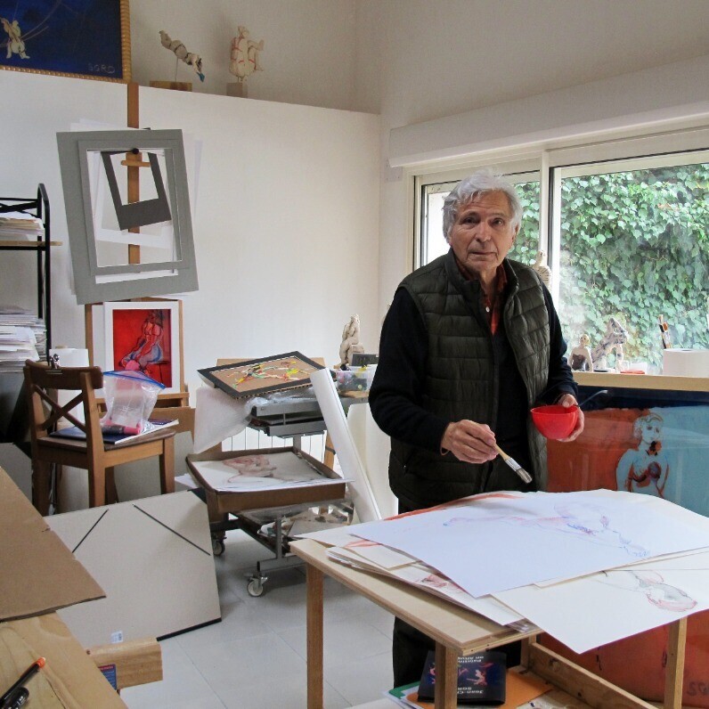 Jean-Claude Sgro - L'artiste au travail