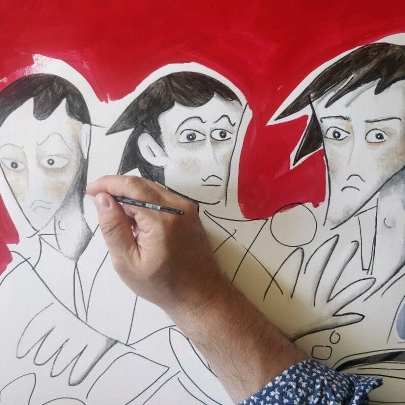 Jean-François Caracci - O artista no trabalho