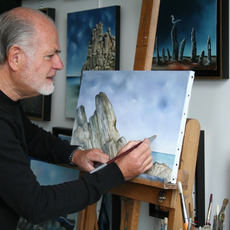 Jean-François Hamoury - L'artiste au travail