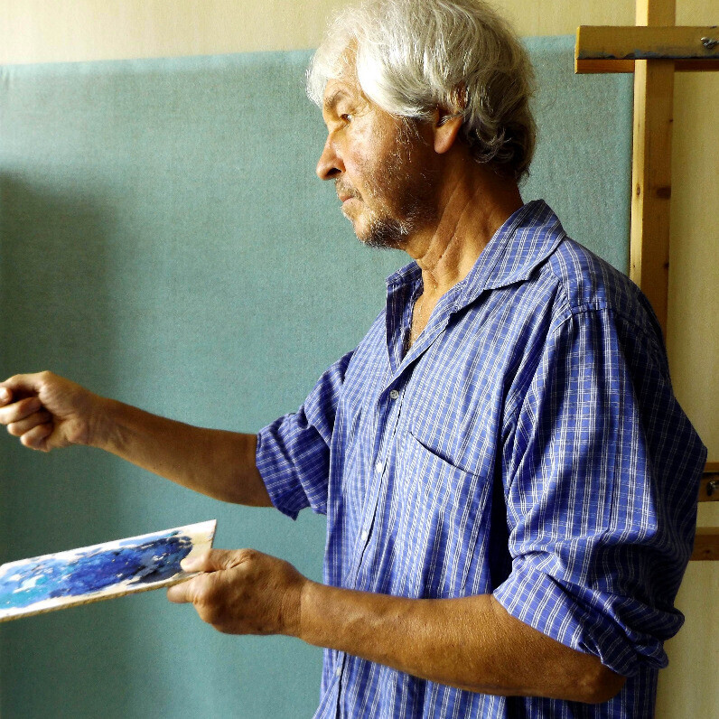 Jean François Poussard - The artist at work