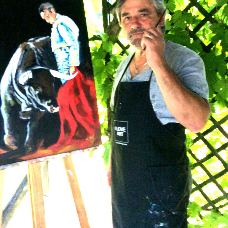 Jean-Luc Garcia - L'artiste au travail
